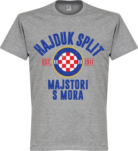 Hajduk Split Established T-Shirt - Grijs - L