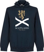 Schotland The Brave Hooded Sweater - Navy - Kinderen - 92/98