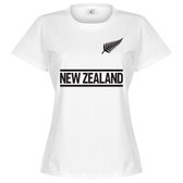 Nieuw Zeeland Team Dames T-Shirt - Wit - XXL