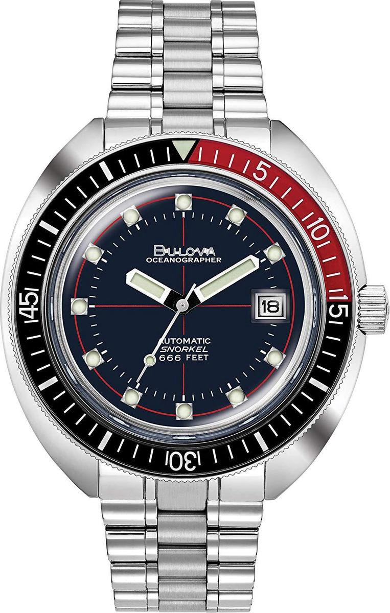 Bulova Devil Diver 98B320 Horloge - Staal - Zilverkleurig - Ø 41 mm