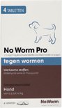 No Worm Pro tabletten (4 stuks) voor honden van 0,5 tot 10 kg.