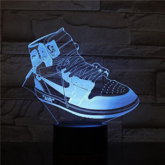 3D Led Lamp 16 kleuren sneaker schoenen 3D LED-lamp USB-batterijen... | bol.com