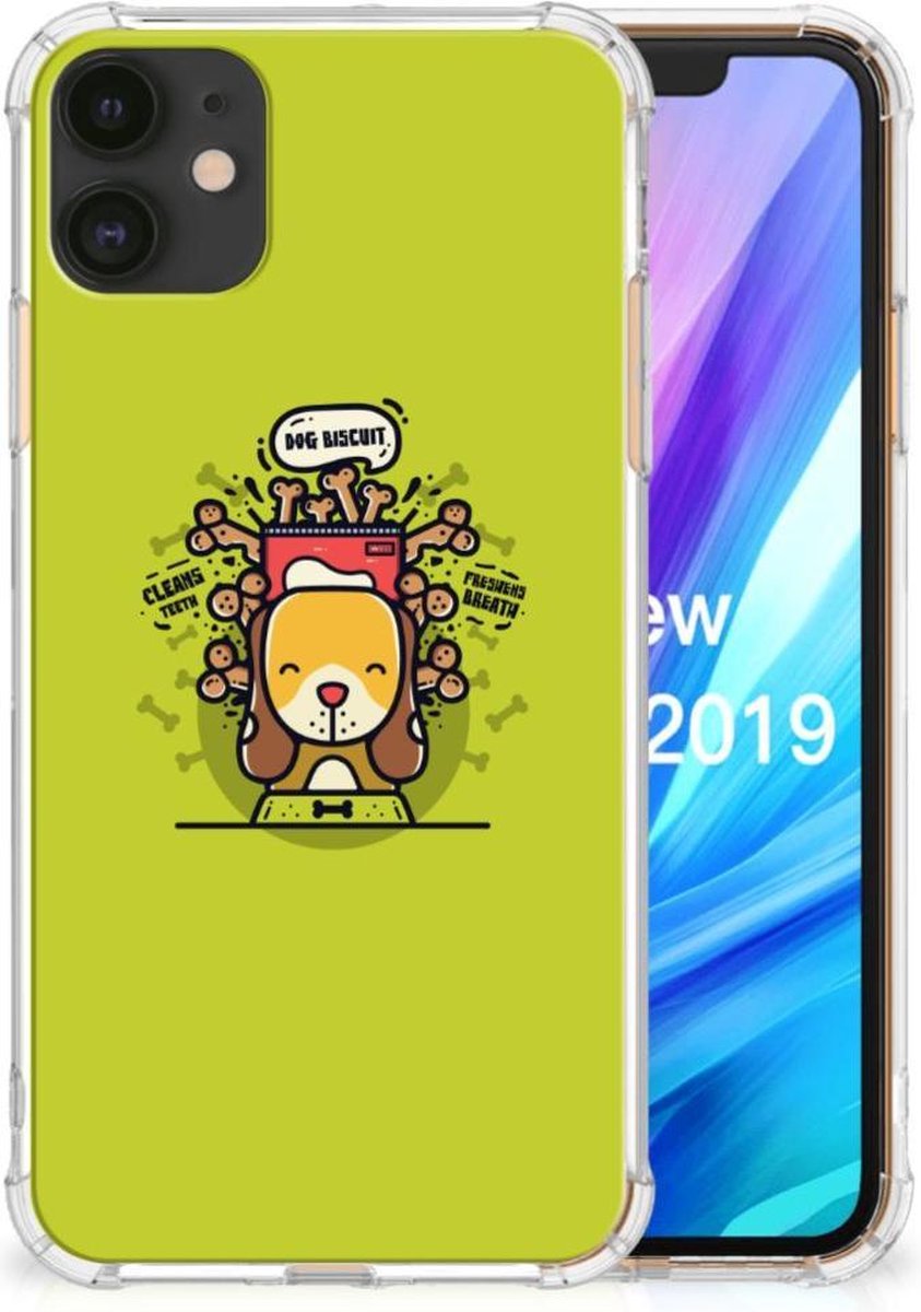 Apple iPhone 11 Stevig Bumper Hoesje Doggy Biscuit