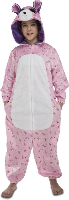 VIVING COSTUMES / JUINSA - Roze beer kostuum voor kinderen - 122/134 (7-9 jaar)