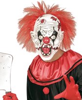 "Moordenaar clown masker met haren voor volwassenen  - Verkleedmasker - One size"