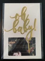 Oh Baby - Taarttopper Goud