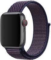 KELERINO. Nylon bandje - bandje geschikt voor Apple Watch Series 1/2/3/4 (38&40mm) - Indigo