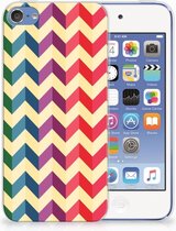 Geschikt voor iPod Touch 5 | 6 Uniek TPU Hoesje Zigzag Color