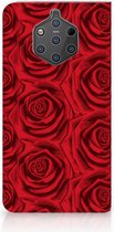 Nokia 9 PureView Uniek Standcase Hoesje Red Roses