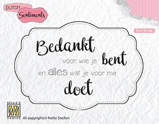 Goede bol.com | 5 Tekst Transparante Stempels - Dutch Sentiments - Maak NM-94