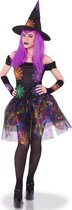 RUBIES FRANCE - Veelkleurige heksen spinnenweb kostuum voor vrouwen - Volwassenen kostuums
