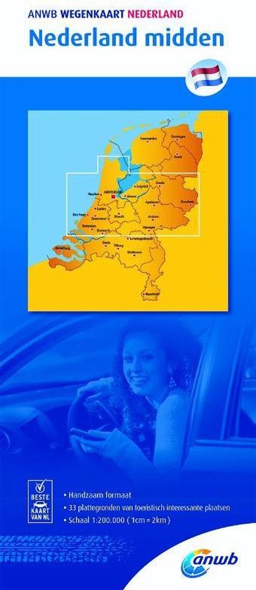ANWB wegenkaart - Nederland midden 1:200000 - ANWB | Do-index.org
