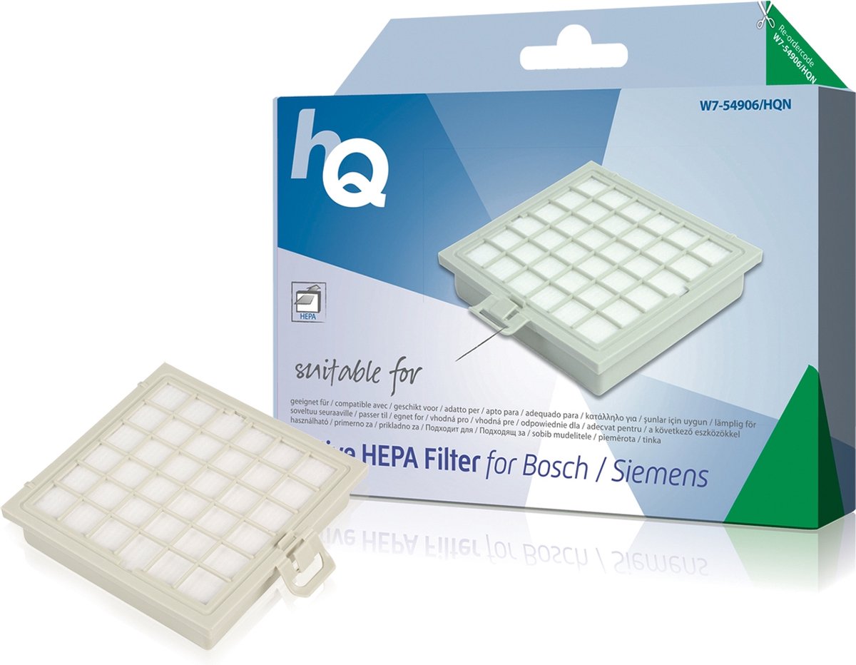 HQ W7-54906-HQN Vervanging Actieve Hepa Filter Bosch/siemens - 483774