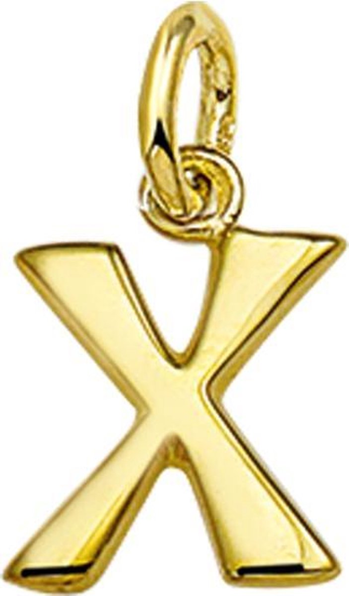 The Jewelry Collection Bedel Letter X - Goud