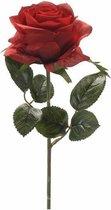 Kunstbloem roos Simone rood 45 cm