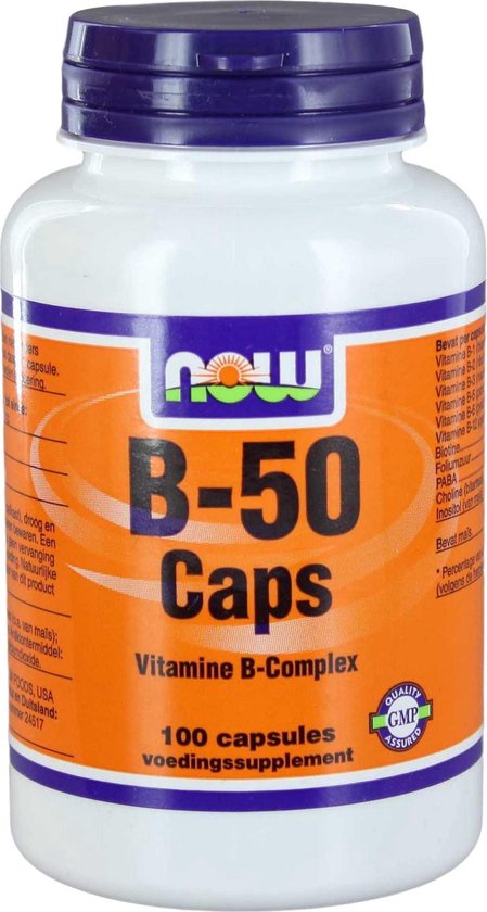 Now B-50 Complex - 100 Capsules - Vitaminen | bol