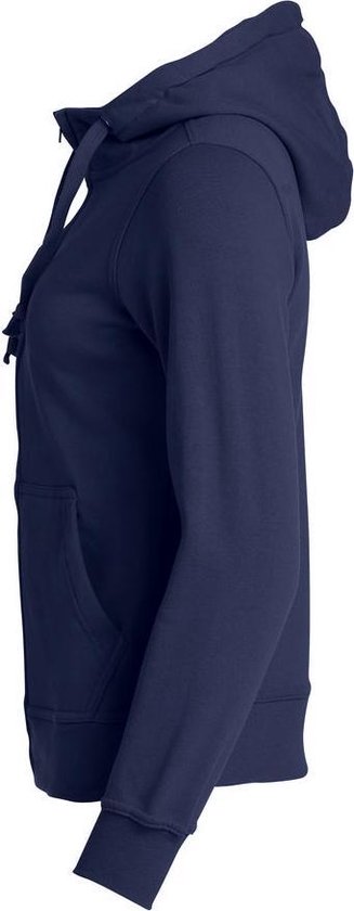 Sweat à capuche Clique Basic full zip ds Dark Navy taille XS