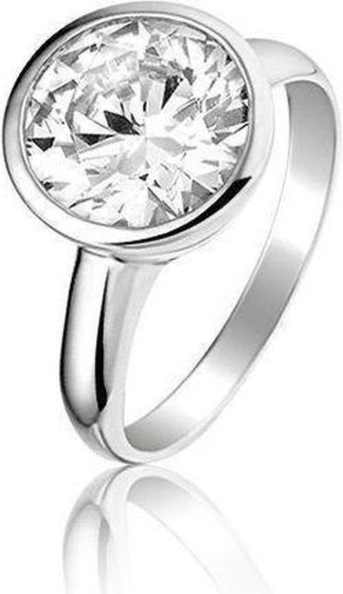Montebello Ring Lene - 925 Zilver Gerhodineerd - ∅10mm - Maat 58-18.5mm