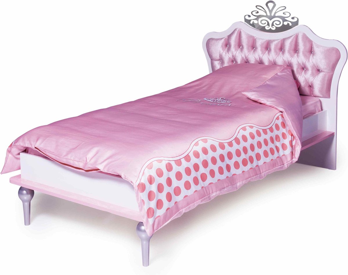 persoon calorie aanval By MM Prinsessenbed - Bed - Roze - 120 x 200 cm | bol.com
