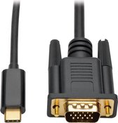 Tripp Lite U444-003-V video kabel adapter 0,9 m USB C VGA (D-Sub) Zwart
