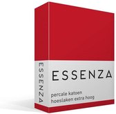 Essenza Premium Percale Hoeslaken - Red 140x200