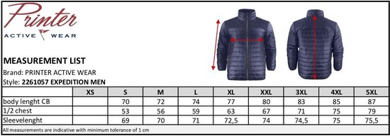 Printer Quilted Jas Expedition Man 2261057 Staalgrijs - Maat S