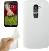 LG Optimus G2 - hoes cover case - TPU - wit