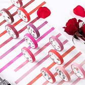 Set 12 Verschillende Washi Tapes Pink Colors | Washi Tape | Roze Masking Tape