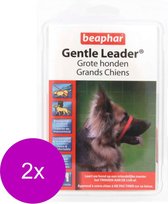 Beaphar Gentle Leader Rood - Hondenopvoeding - 2 x Large Groot