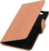 Huawei Nexus 6P - Slang Roze Bookstyle Wallet Hoesje