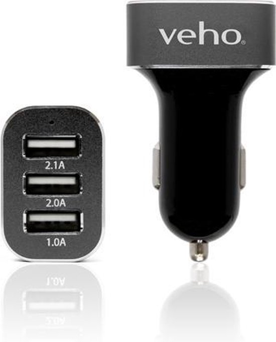 Veho VAA-010 Triple USB Auto Adapter - 5V - 5.1a