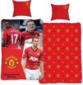 Manchester United dekbedovertrek - eenpersoons - 140x200 - Rood