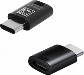 Samsung G955F Galaxy S8 Plus USB Type-C to Micro USB adapter, Black, GH98-41290A
