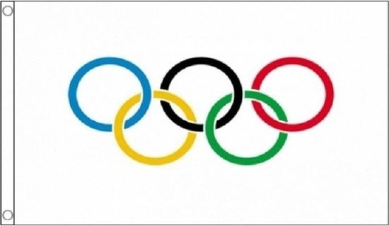 Olympische vlag 90 x 150 cm | bol.com
