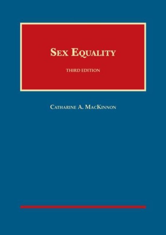 Sex Equality 9781609304560 Catharine A Mackinnon Boeken 