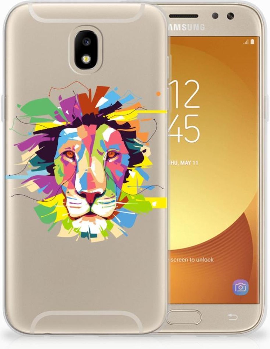 Samsung Galaxy J5 2017 Telefoonhoesje met Naam Lion Color