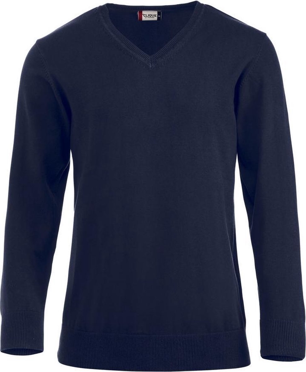 Aston heren V-neck sweater marine xxl