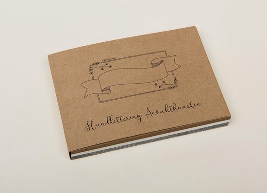 Handlettering Oefenblok – A6 Ansichtkaarten – +1 Gelpen