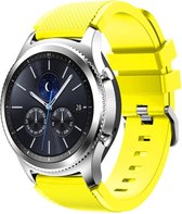 KELERINO. Siliconen bandje geschikt voor Samsung Galaxy Watch (46mm)/Gear S3 - Geel