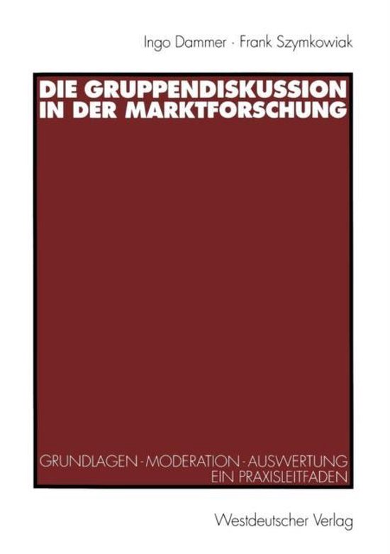 Die Gruppendiskussion in Der Marktforschung - cover