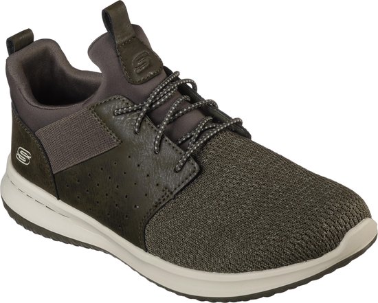 Skechers Delson Camben Heren Veterschoenen Groen Maat 44 bol
