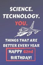 Science. Technology. You. Things That Are Better Every Year Happy 62nd Birthday