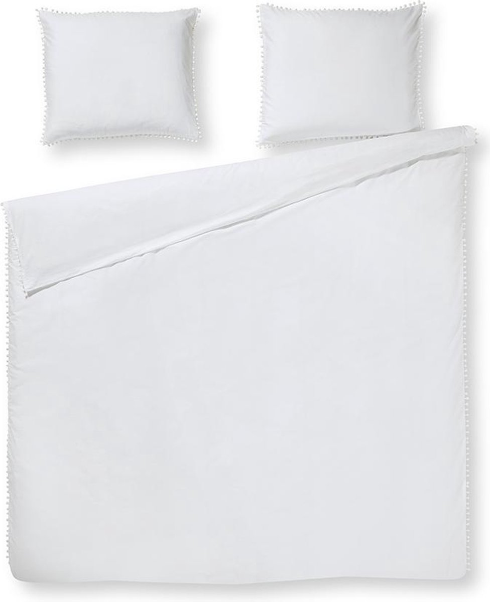 Papillon Brisbane Dekbedovertrek - Eenpersoons - 140x200/220 cm - Wit