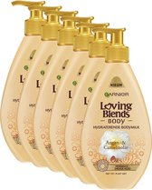 Garnier Loving Blends Body Argan- & Cameliaolie - 6 x 250ml - Bodymilk - Voordeelverpakking