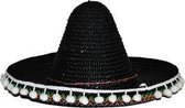 Zwarte sombrero 60 cm voor volwassenen