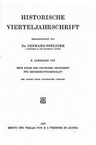 Historische vierteljahrschrift