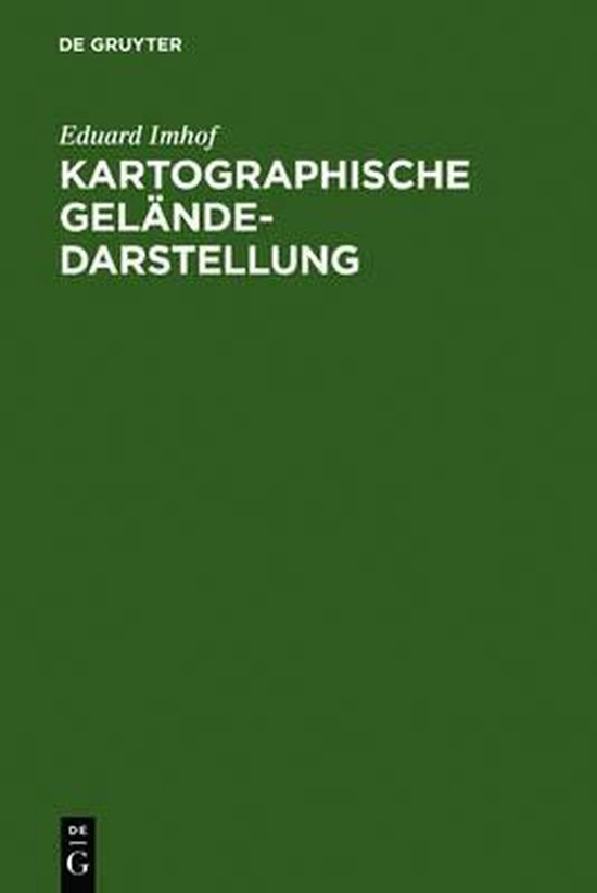 Kartographische Geländedarstellung - cover