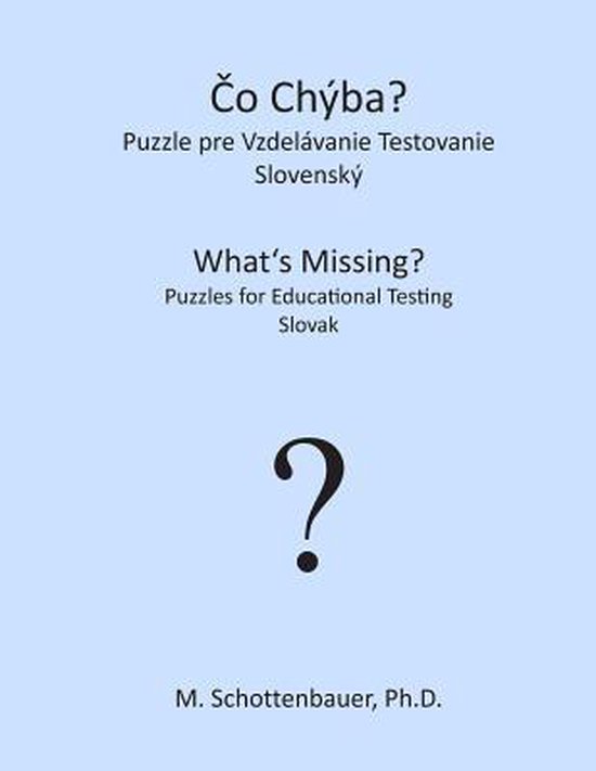 What's Missing? Puzzles for Educational Testing - cover