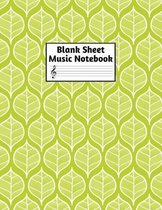 Blank Sheet Music Notebook