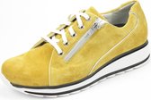 Durea 6214 H - Volwassenen Lage sneakersPopulaire damesschoenen - Kleur: Geel - Maat: 40.5